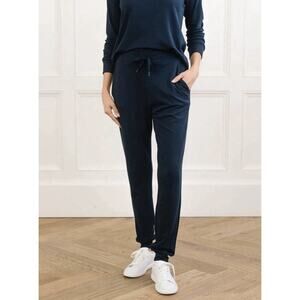 Cozy Earth Bamboo Stretch Jogger Pant Womens S Navy Lounge Athleisure Cozy